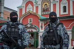 Безопасность на мероприятиях, посвящённых Пасхе Христовой в Москве обеспечили сотрудники и военнослужащие Росгвардии