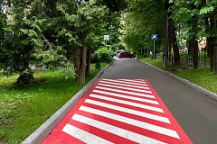  В Вороново завершили работы по обновлению разметки для спецтехники