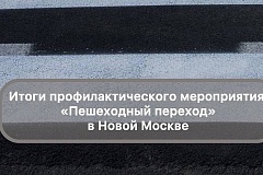 Сотрудники Госавтоинспекции Новой Москвы подвели итоги профилактического мероприятия «Пешеходный переход»
