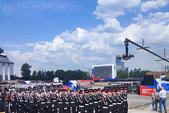 Кадеты школы №2073 прошли в строю на Параде Кадетского движения Москвы