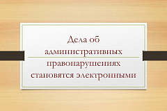 Дела об административных правонарушениях становятся электронными: новые правила