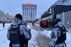 Охрану общественного порядка и безопасность матча КХЛ в Москве обеспечили сотрудники Росгвардии