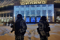 Безопасность хоккейного матча в Москве обеспечила Росгвардия